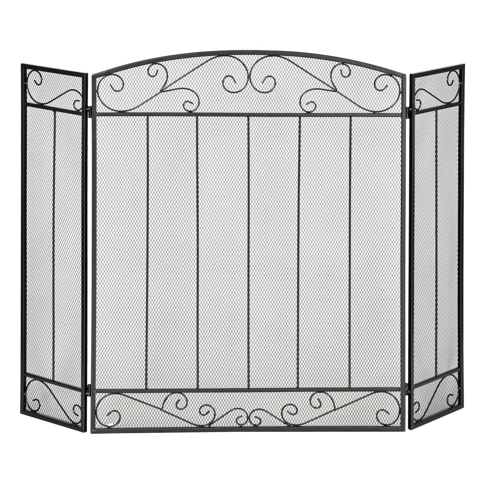Fireplace Protection Screen - Wide Fire