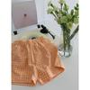 Women's High Waist Plaid Cotton Pajama Shorts - Slimming, Casual & Loose-Fit for Summer