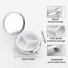Portapillole Portatile con 3 Scomparti, Mini Custodia Organizer in Metallo per Medicine, Carino Contenitore Stampato per Vitamine, Pillole, Gioielli, Viaggio, Uso Quotidiano