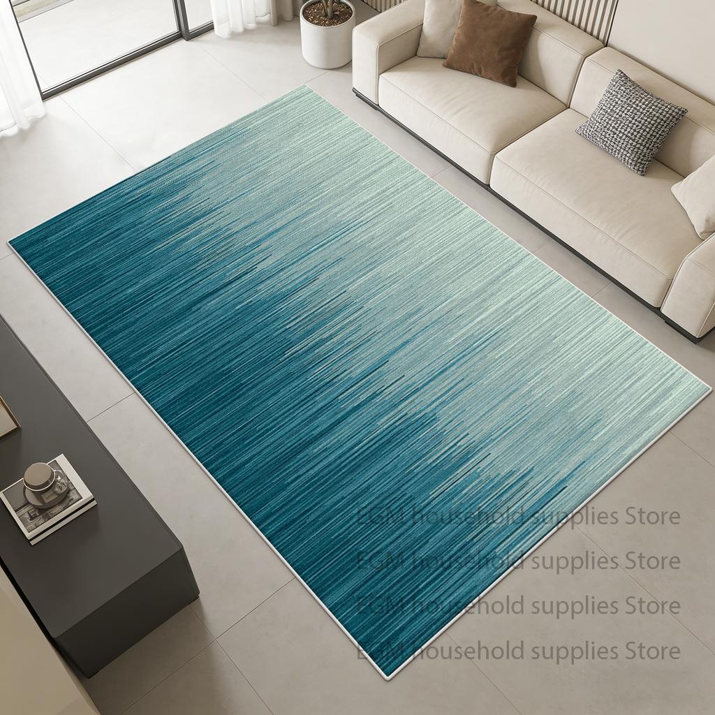 Modern Gray Minimalist Soft Rug Gradient Style Living Room Decoration Carpet Easy Clean Non-slip Big Size Floor Mat Bedside