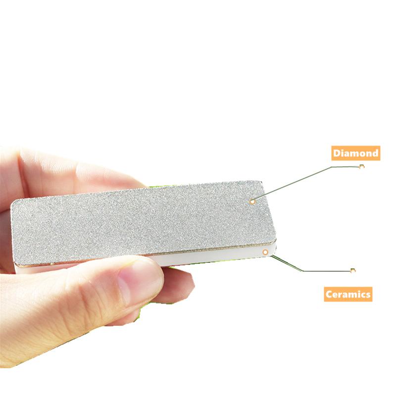 

Грит 400/1000 двухсторонний алмазный керамический точильный камень для ножей портативный мини-точильный камень для кухни XS