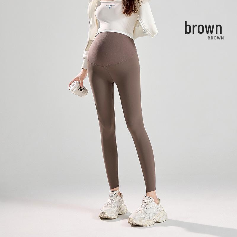 

Легінси для вагітних великого розміру: Стягуючі осінньо-зимові штани з підтримкою живота «Акулячий живіт» з оксамитом M