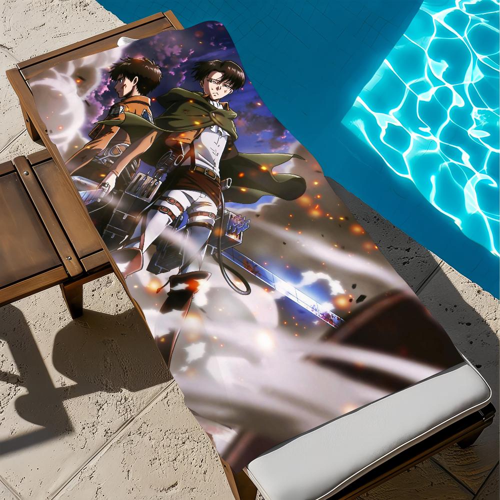 A-attack On Anime T-titan Towel Beach Quick Dry Soft Pool Towels Gift for Travel Gym Shower Camping Sports