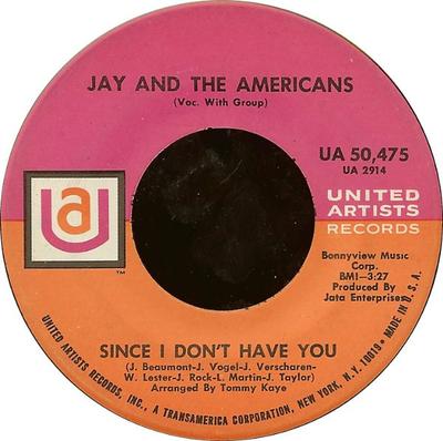 7-Zoll Schallplatte JAY & THE AMERICANS - This Magic Moment UA50475 United Artists  1968 US Rock Gebraucht