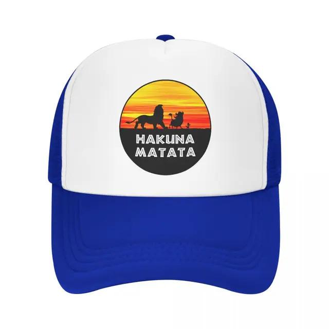 Classic Hakuna Matata Baseball Cap Unisex Women Adjustable Funny Timon Pumba Trucker Hat Sun Protection Snapback Caps