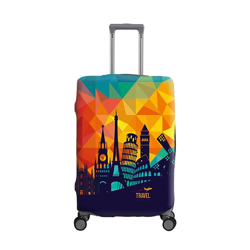 Housse de Protection Élastique Épaisse en Soie de Lait pour Bagages - Housse Anti-poussière et Anti-rayures pour Valise à Roulettes