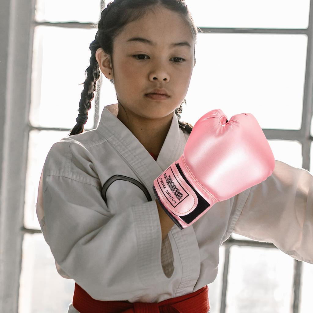 Langlebige Kinder Boxhandschuhe Kinder Kickboxhandschuhe Sparring Trainingshandschuhe Kampfausrüstung Sportbekleidung Zubehör