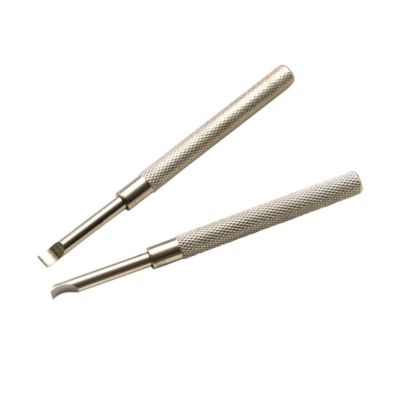 

Набор из 2 инструментов для снятия задней крышки часов из углеродистой стали с нескользящей рукояткой, рычаги для поддевания для деликатного ремонта часов 1