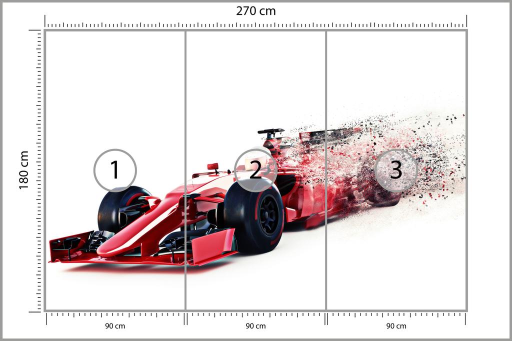 Photomural Abstract F1 Car Smooth Vinyl 270x180