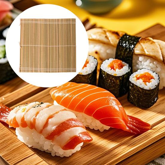 Tappetino da Sushi in Bambù, Tappetino Arrotolatore per Sushi con Alghe Nori, Strumento per Preparare Sushi Fatto in Casa per Casa e Ristorante