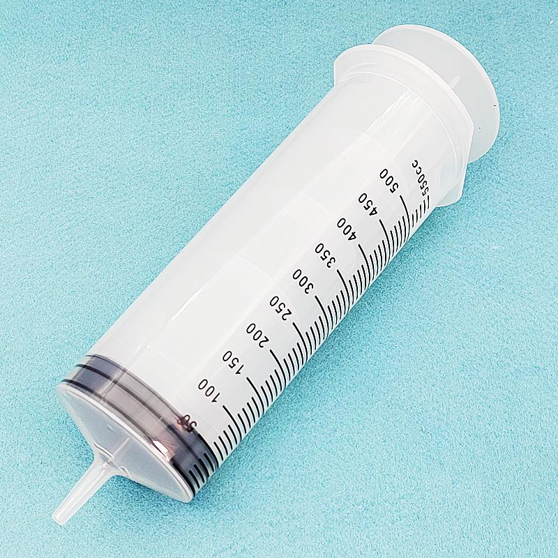 High-Capacity Flushing Syringe with Coarse Needle for Glue or Enema