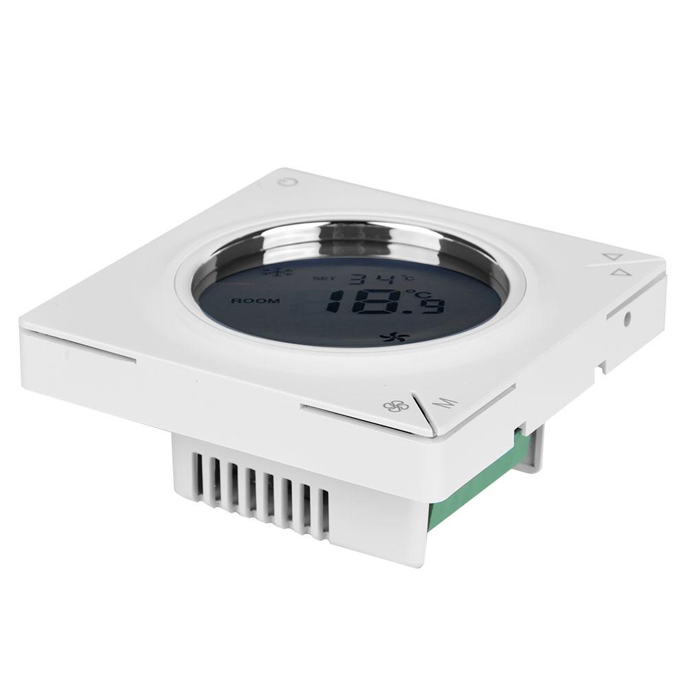 Termostat Central LCD pentru Ventiloconvector de Aer Condiționat, Răcire, Încălzire, Controlor Temperatură Cameră