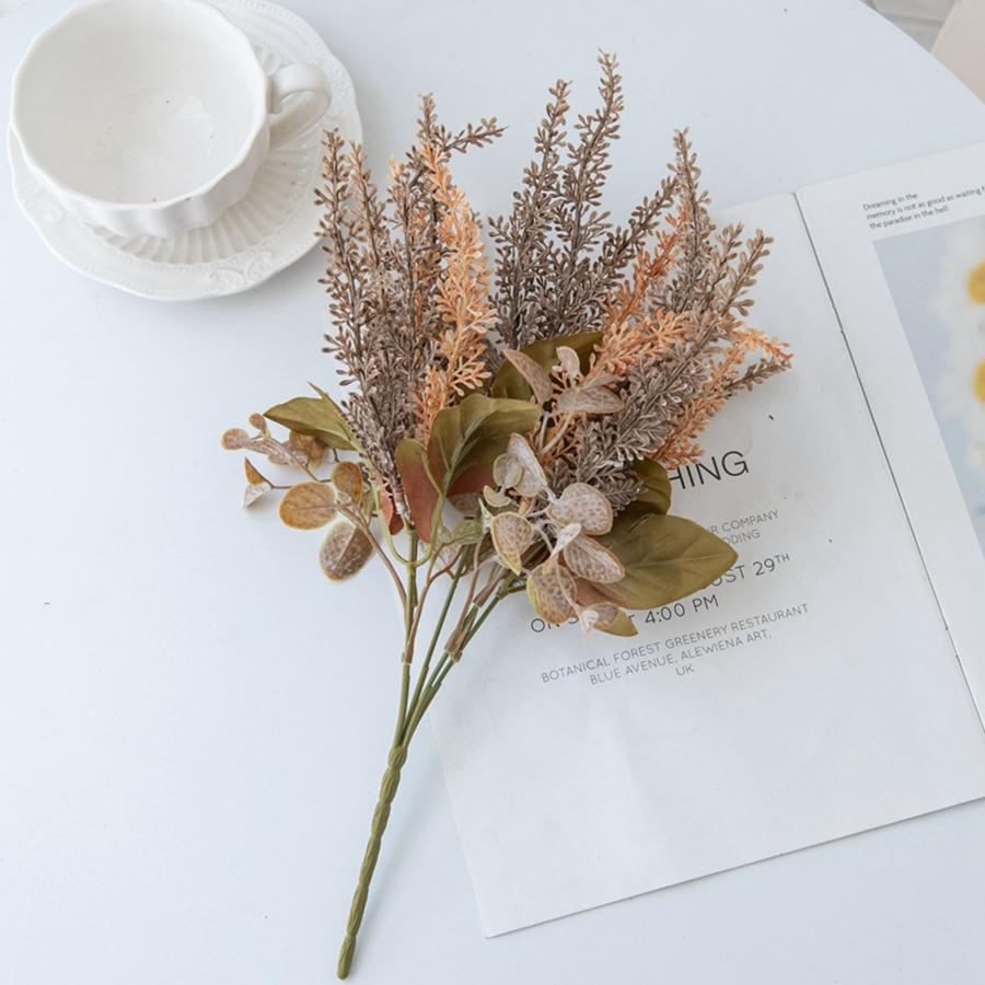 

Artificial Lavender Flower Cheap Fake Plants Bouquet Festival Wedding Home Room Dining Table Decoration Autumn Photography Prop 1pc темные хаки