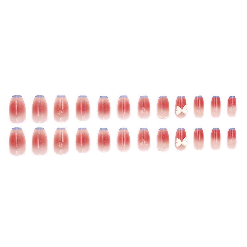 Blush Ice Transparent False Nails - Influencer Style, TikTok Trend, Girlish Manicure Patches