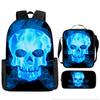 Skull Schoolbag for Primary School Students, Kindergarten New Schoolbag for Boys and Girls, Grades 2345 and 6