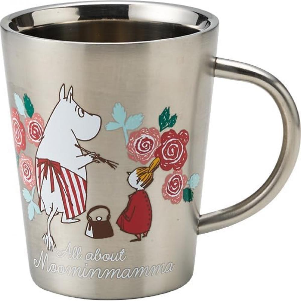 Yamaka Shoten Moomin Double Wall Stainless Mug Pink Gift Box  350ml