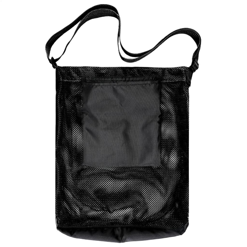 Fruit Picking Bag Mesh Mushroom Gathering Bag with Adjustable Strap Breathable Foldable Pouch for Berry Storage Garden