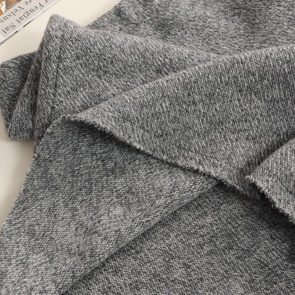 Women's Versatile Liu Liu Style High Neck Short Sleeve Knit Wool Sweater