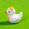 12Pcs Mini Resin Floral Ducks Colorful Miniature Duck Figurines Cute Mini Animal Collectibles for Fairy Garden Decor DIY Crafts Fish Tank Decoration
