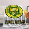 1PC Custom Name Ado Den Haag Patterned Flannel Blanket Suitable For All Seasons for Home Decor Warmth and Comfort Gifts Holiday Present