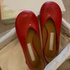 Sheepskin Version~ Round Head Flat Bottom Small Red Shoes Retro Niche Grandma Shoes Shallow Mouth Versatile One Pedal Big Head Single Shoes Women