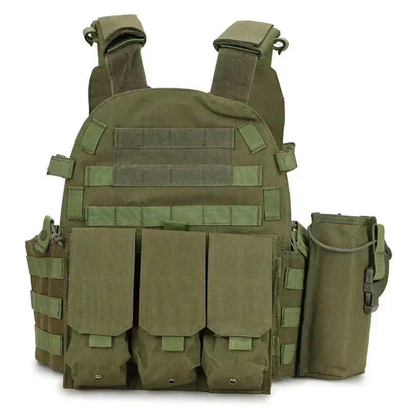 Gilet Tattico Corazza Corpo Equipaggiamento da Combattimento Esercito Porta Piastre Caccia Accessori Airsoft Tasca per Wargame Gilet