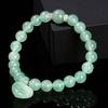 Aventurine Bracelet Natural Stone Beads with Love Heart Pendant Stretch Bracelet for Women Crystal Jewelry