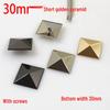 30mm Pyramid Screw Decorative Bag Studs