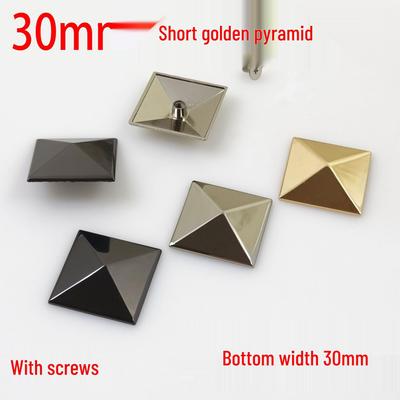 Borchie Decorative a Vite Piramidale da 30mm per Borse