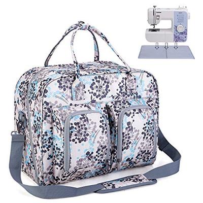 Teamoy Sewing Machine Carrying Case with Bottom Plate, Dandelion Design