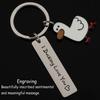 Charm for Boyfriend Girlfriend Keychain 1pc Couples Jewelry I Ducking Love You Cute Cute Duck Funny Lover Gift