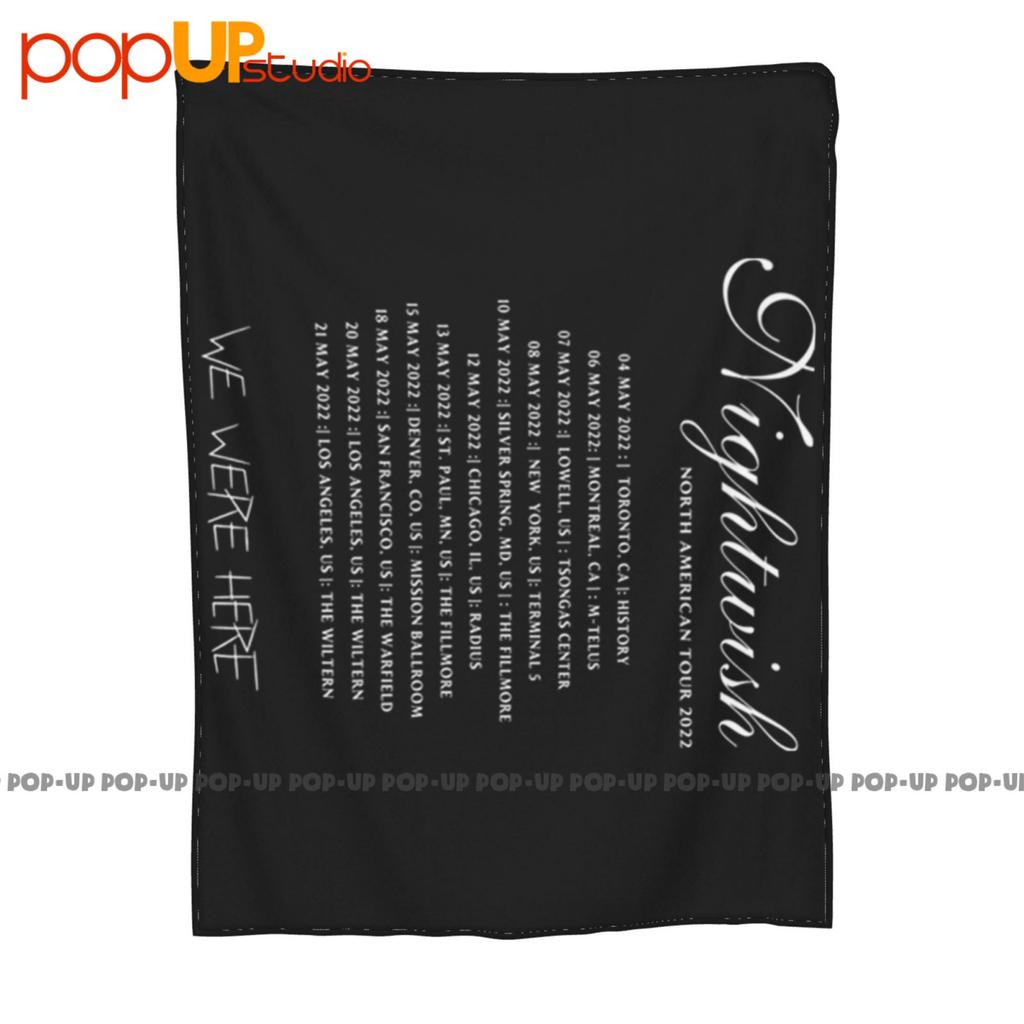 Nightwish Cd Lgo Est 1996 Tour Wishmaster Oceanborn Angels Ultra-Soft Blanket Quilt Winter Sofa Cover Bed Covers