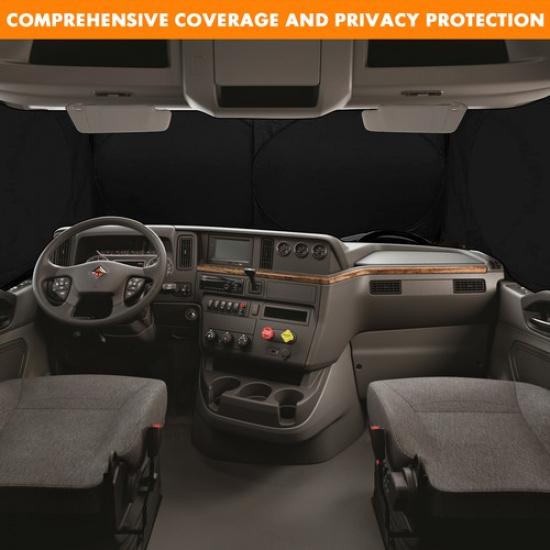 Fit For Big Semi Truck Cargo Van Windshield Side Window Sunshade Foldable Cover