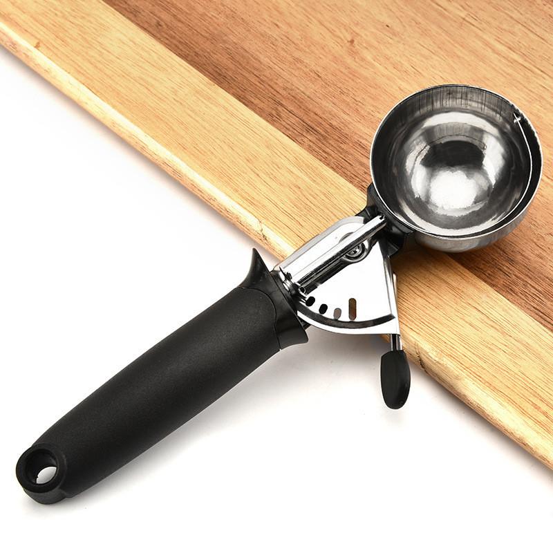 Stainless Steel Ice Cream Scoop With Logo For Home And Commercial Use