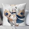 Paimon Game Anime Genshin IImpact Pillow Case Fashion Square Pillowcase Bedroom Sofa Room Ins Decoration Leisure