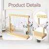 Necklace Display Holder Hanging Hooks Wood Jewelry Organizer Hanger for Shop