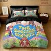 5Toubun Pattern Bedding Quilt Set Quilt Cover Pillowcase Home Birthday Gift(1 * duvet cover + 2 * pillowcase, without core)