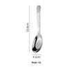 High-End 304 Stainless Steel Stone Texture Flat-Bottom Soup Spoon