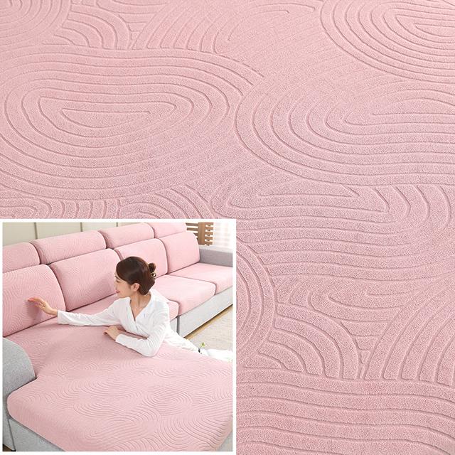 

Жаккардовый чехол на подушку для дивана, эластичный толстый чехол для дивана для гостиной, защита для мебели, L-образный чехол для кресла, дивана, чехлы Back Cushion Cover-S розовый