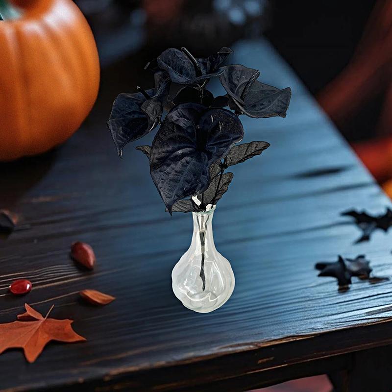 Halloween Plastics Arrange Props Bouquet Home Simulated Horseshoe Lotus Ornament Multiple Colors Desktop Table Party Decoration