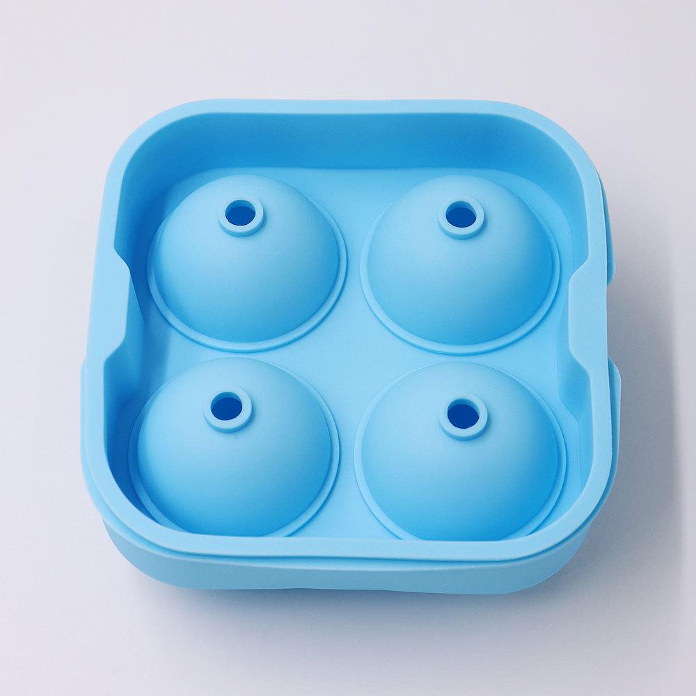 Ice puck maker round whiskey quick-frozen ice box artifact household large round ball ice grid silicone ice cube mold