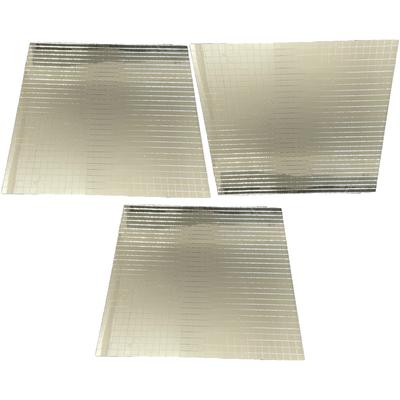 3 Sheets Mirror Tiles Scene Craft Decoration Mosaic Crafts Accessories Glass Ornaments Self-adhesive Mirrors Stickers for Layout