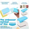 1Pc Postage Stamp Puncher Portable Stamp Hole Punch Tool Multi-purpose Crafting Paper Punch Machine for DIY Craft Scrapbooking