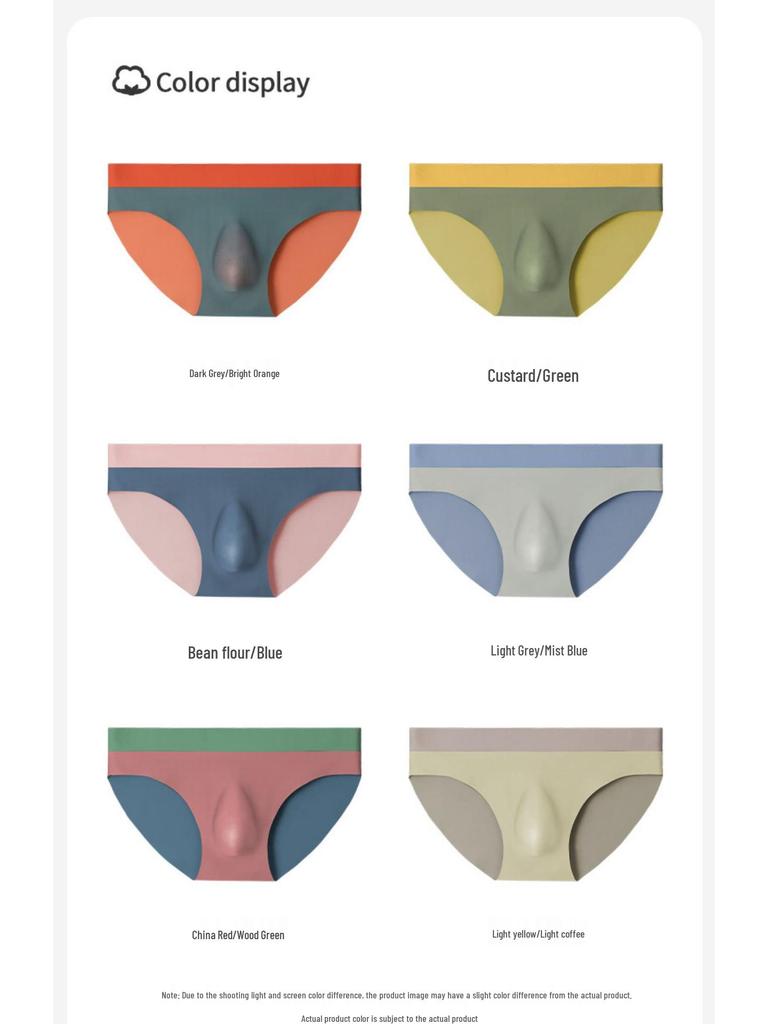 120-Pack Men's Seamless Briefs with 3D Waistband - Double-Sided Fabric, Thin Style, Ideal for Sports