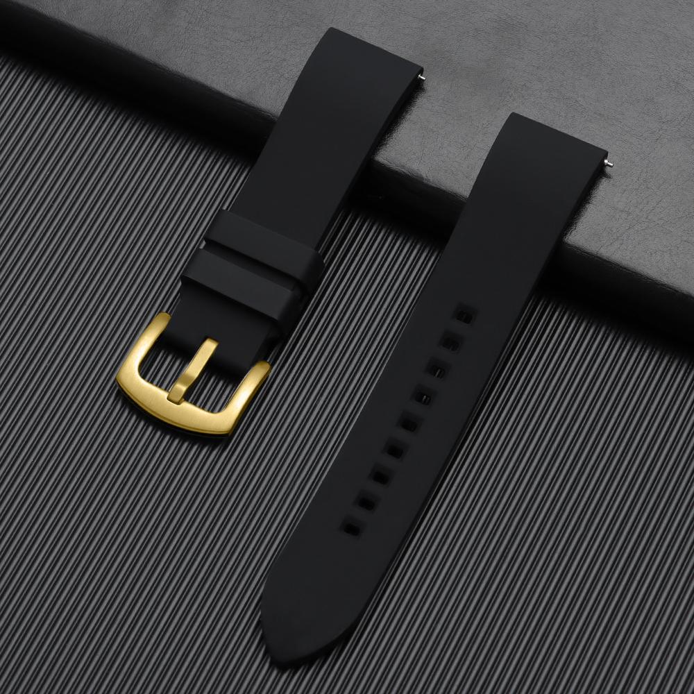 Silicone Watch Band 18mm 19mm 20mm 22mm 24mm Men's Women Sports Watrproof Strap for Rolex for Seiko Watch Replacement Watchband