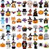 54pcs Temporary Tattoo Pumpkin Ghosts Temporary Tattoo Stickers Halloween Characters Waterproof Long-lasting Body Stickers For