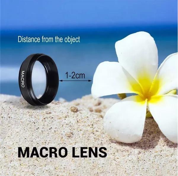 Universal Mobile Phone Rose Gold Silver Aluminum Alloy Wide Angle macro lens tube suitfor Smartphone