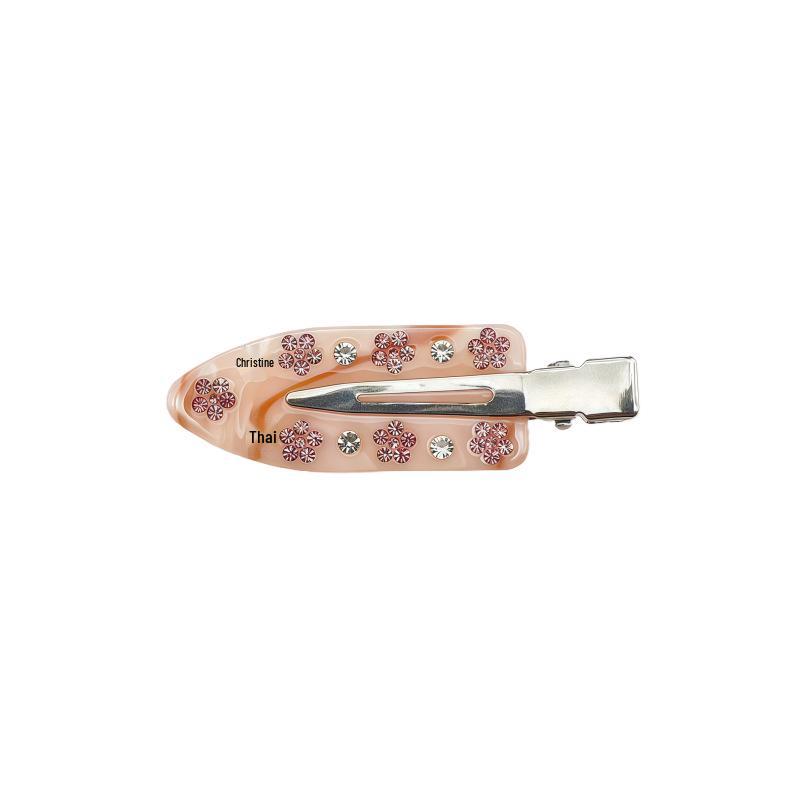 Fermaglio per capelli Luohe Fiore Retrò Strass, Fermaglio per frangia ambra senza segni per donna