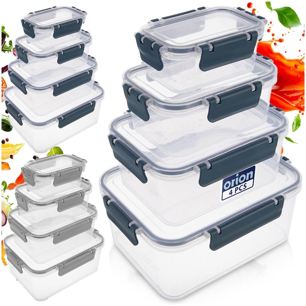 Food containers with lid and seal 4 pcs.