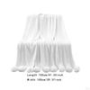 Decorative Blanket Tissue with A Gentle Welcoming Ball 39.37 Inx41.34 Inches for Women